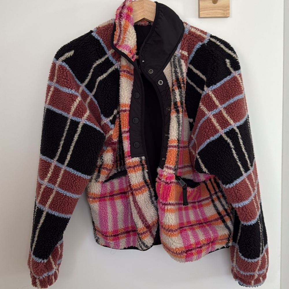 Free People hit the slopes fleece jacket